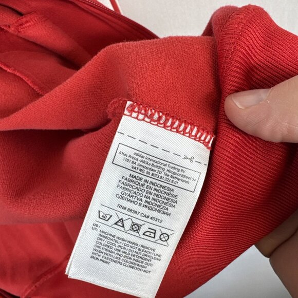 Vintage Adidas Originals Track Jacket Men’s M Red Trefoil 3-Stripe Retro - Picture 6 of 8